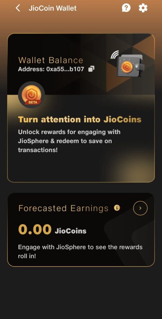 Jiocoin Wallet